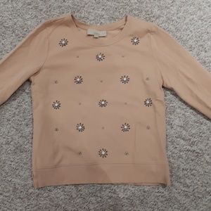 ANN TAYLOR LOFT Women's soft pink Sweater